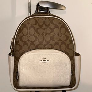 Coach Court Backpack In Signature Canvas